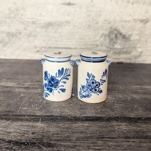 Blue and White Delft Salt And Pepper Shakers